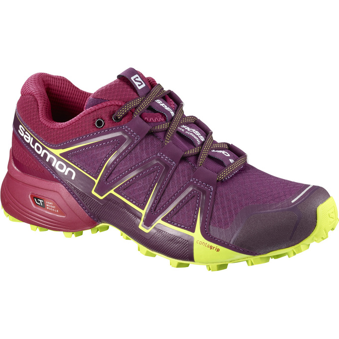 Salomon Singapore Womens Trail Running Shoes - SPEEDCROSS VARIO 2 W Burgundy | 25031-FAOT